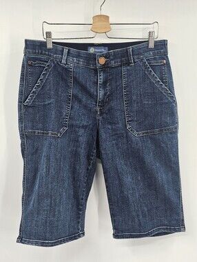 Democracy "Ab"solution Long Jean Shorts Size 16W